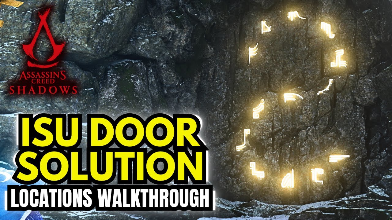 Расположение всех 12 глифов — как открыть секретную дверь Ису (AC Shadows)