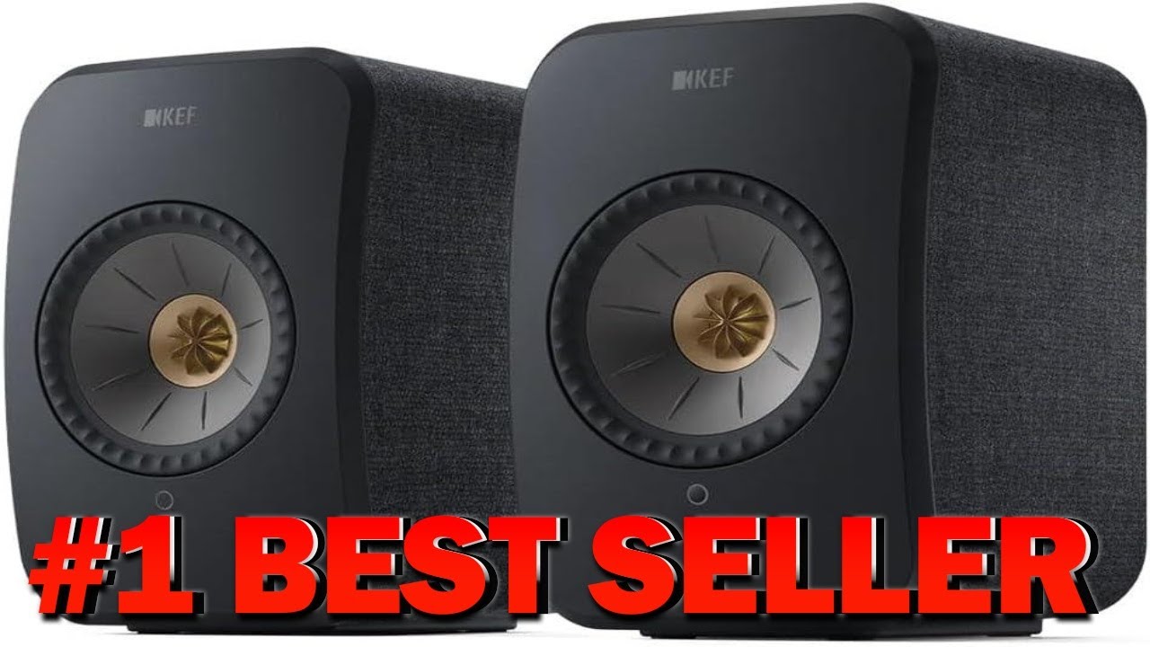 KEF LSX II Wireless HiFi Speaker System (Carbon Black) - B0B4TDP1CV