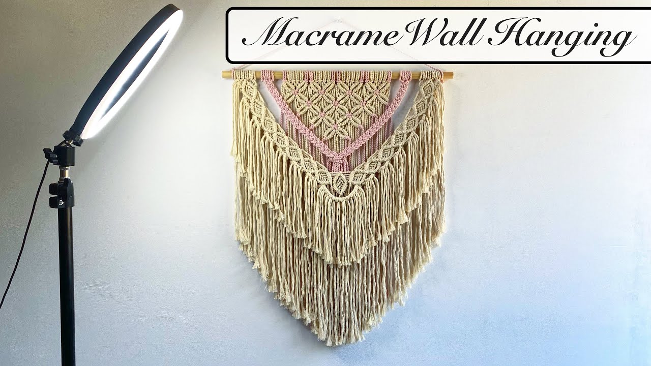 DIY Macrame Wall Hanging “Flowers, petals, leaves and rope combinations” / Tutorial from A to Z