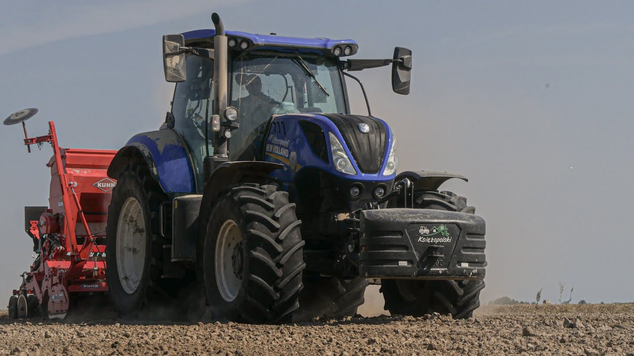Siew rzepaku 2023! New Holland T7.190 & Kuhn Sitera 3000. GR Żukowscy!