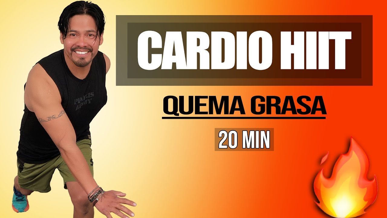🔥  Cardio HIIT INTENSO para QUEMAR GRASA 🔥 - 20 MINUTOS