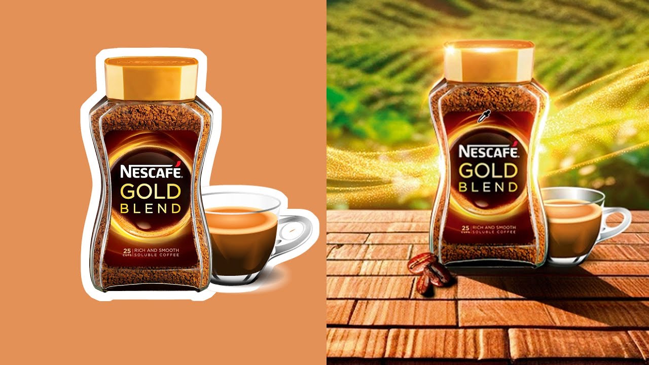 Manipulação de Imagens para redes sociais ( Cafe Gold)
