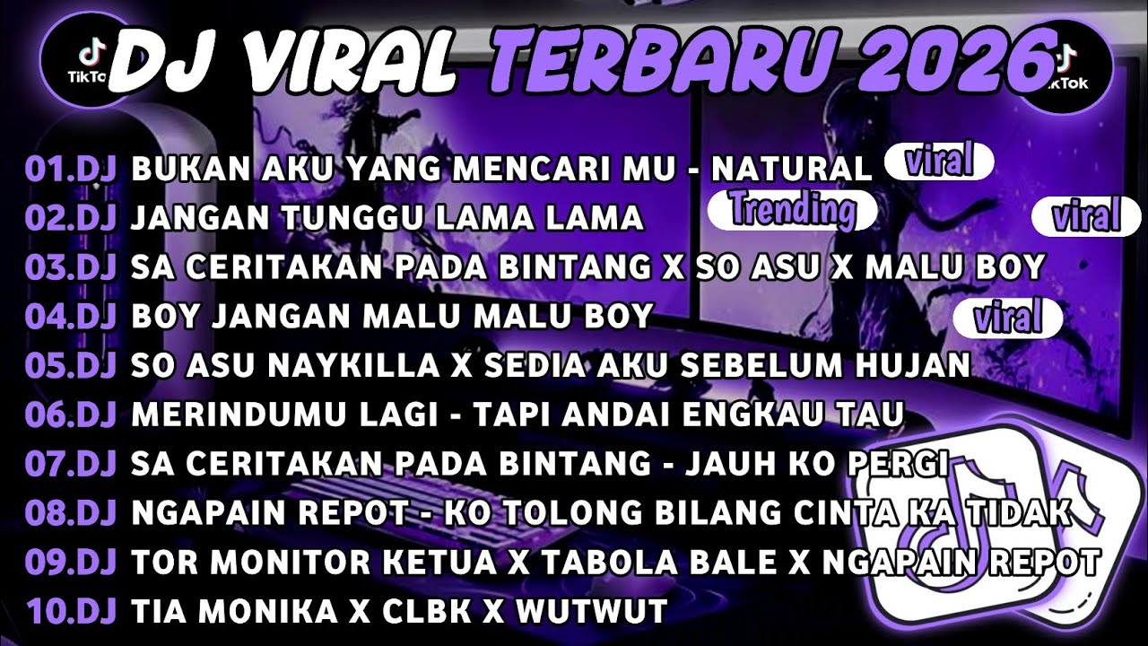 DJ TIKTOK TERBARU 2026🎵DJ BUKAN AKU YANG MENCARIMU - NATURAL🎵DJ JANGAN TUNGGU LAMA LAMA
