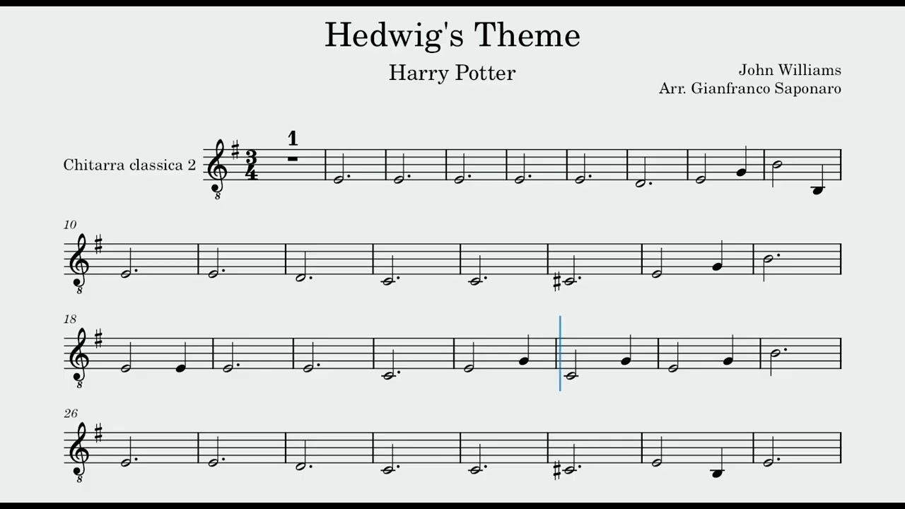 Hedwig's Theme Chitarra 2 (Gianfranco Saponaro)