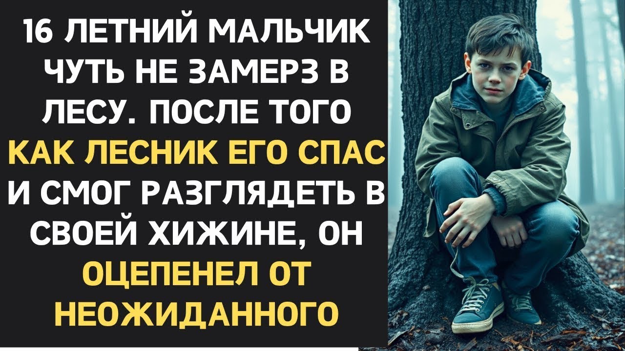Парень едва не замерз в лесу, его спасли, но настоящее потрясение пришло, когда лесник узнал, кто он