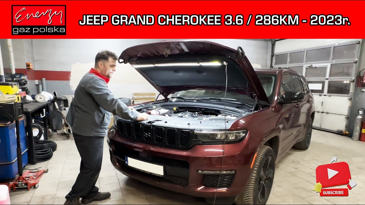 MONTAŻ LPG JEEP GRAND CHEROKEE 3.6 286 KM 2023R NA GAZ BRC W ENERGY GAZ POLSKA