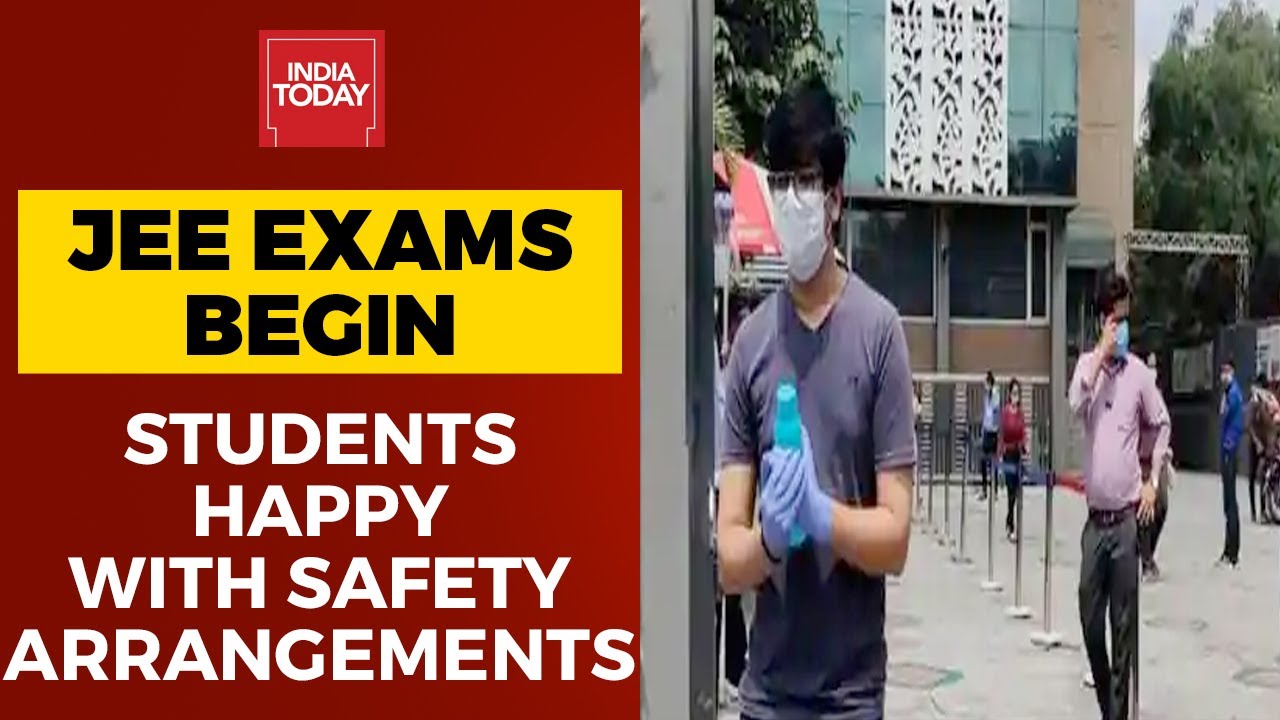 JEE Main Exams 2020 Begin: Students Happy With Safety Arrangements Made By Govt At Centres