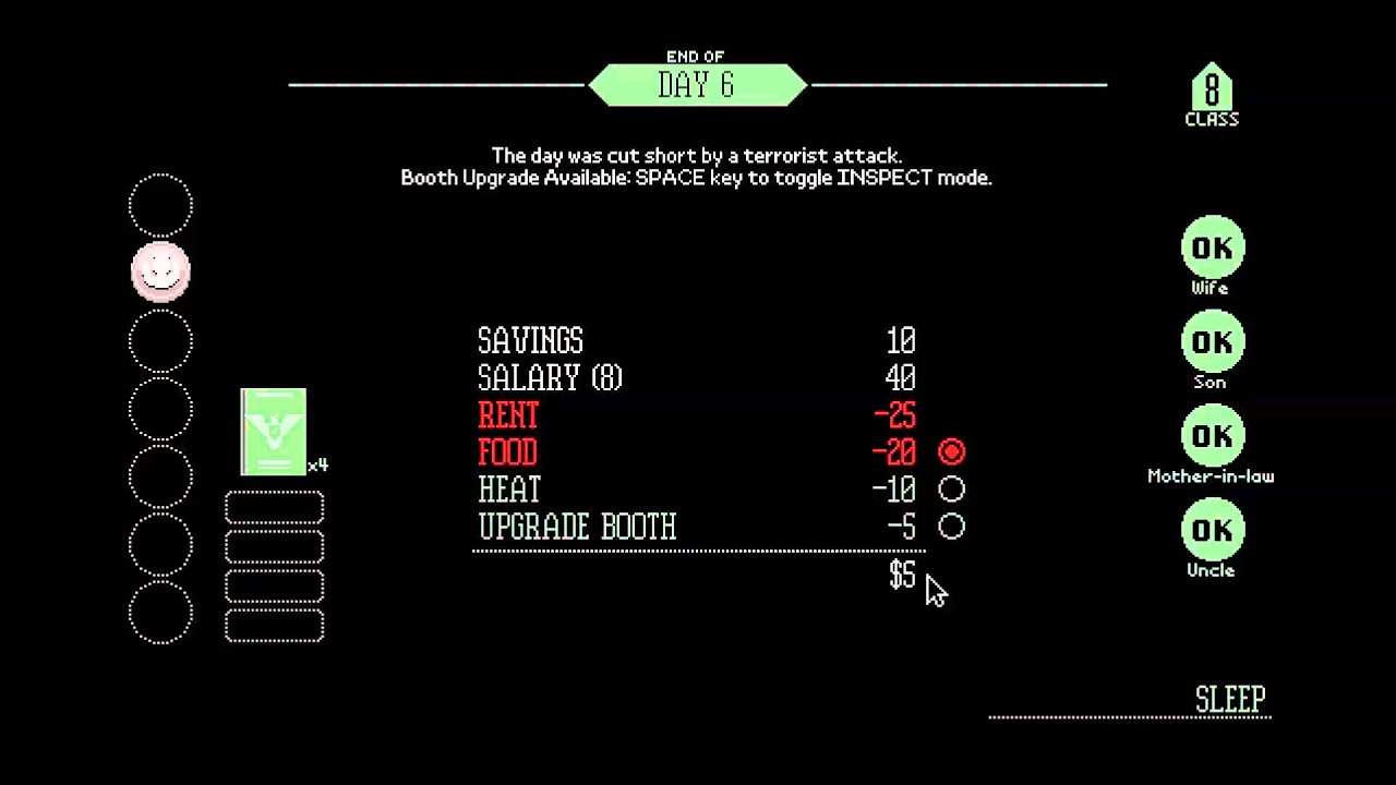 Papers Please mp4 Main Menu Semiotics