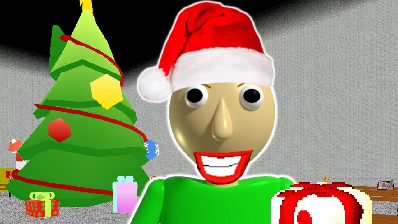 BALDI INVITED ME TO HIS CHRISTMAS PARTY! | Baldi's Basics Mod