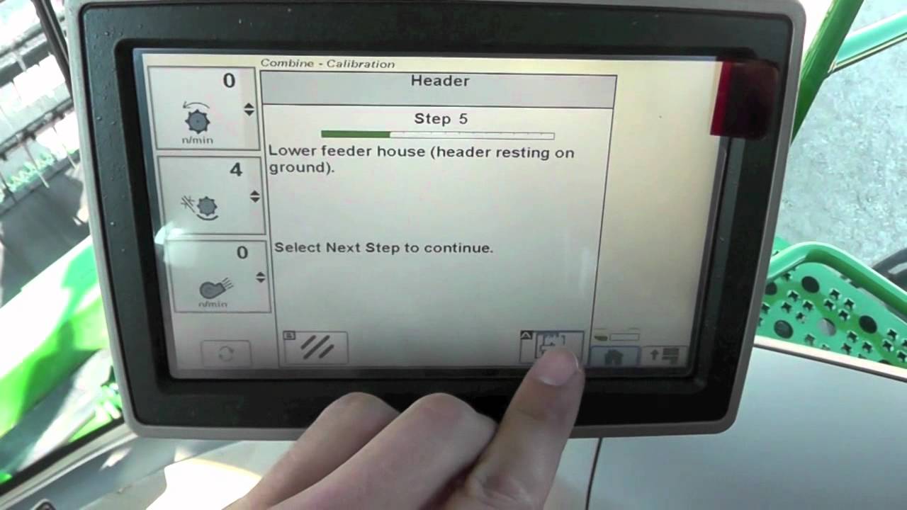 John Deere Flex Draper Calibration - Flex Mode