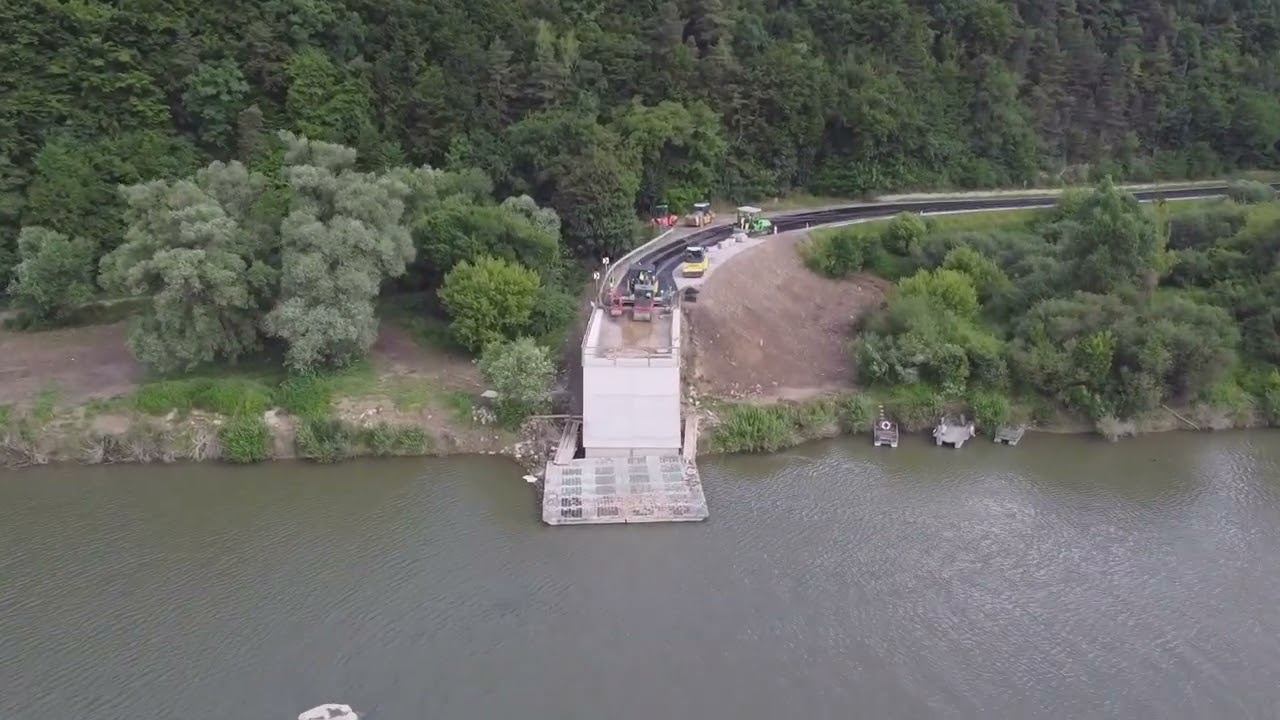 Budowa mostu w Kurowie - Czerwiec 2022