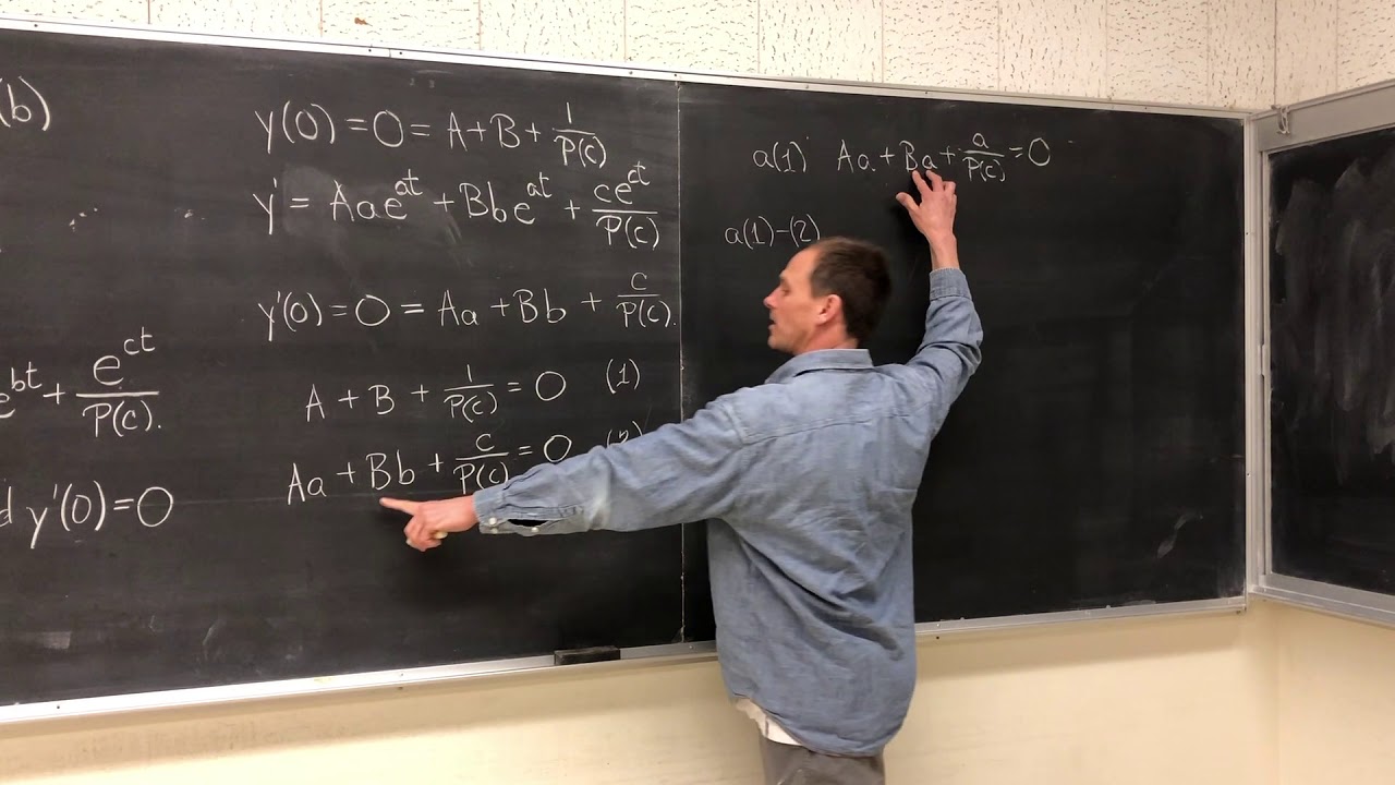 Second Order Differential Equation and the Particular Resonance Solution