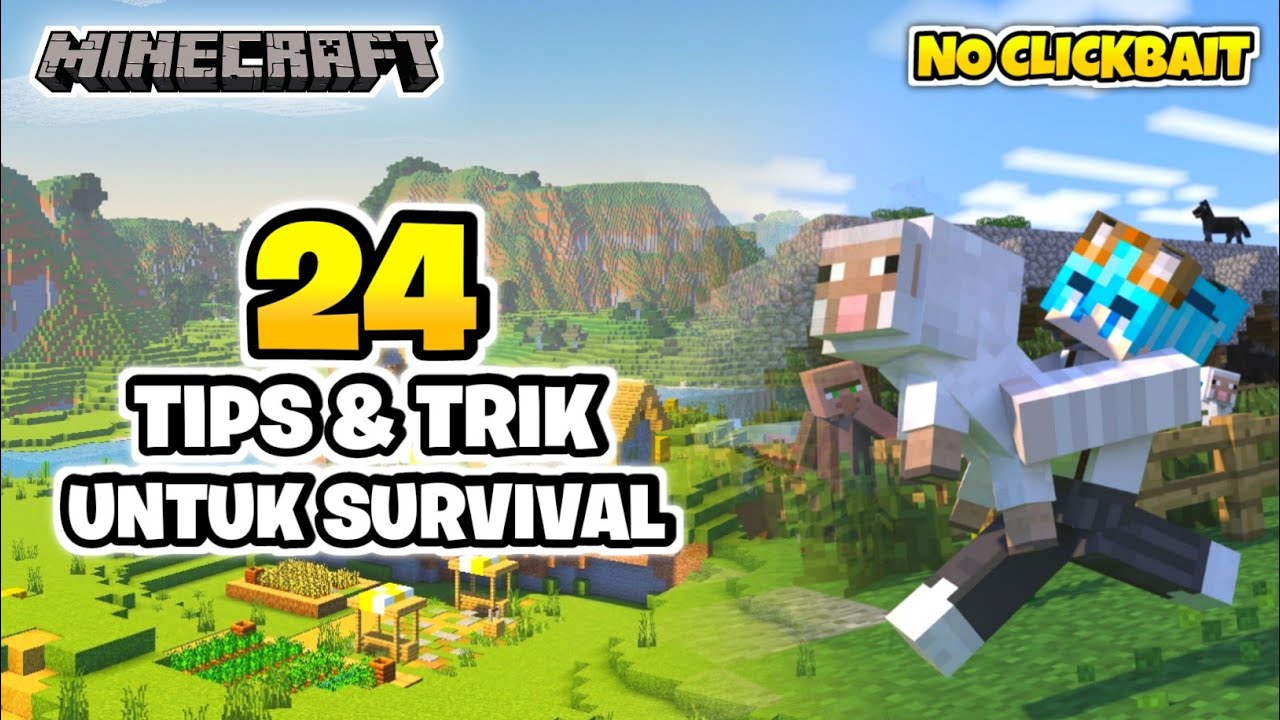 24 Tips Pro Survival Minecraft Mempermudah Survival Yang Harus Kalian Ketahui - Minecraft Indonesia