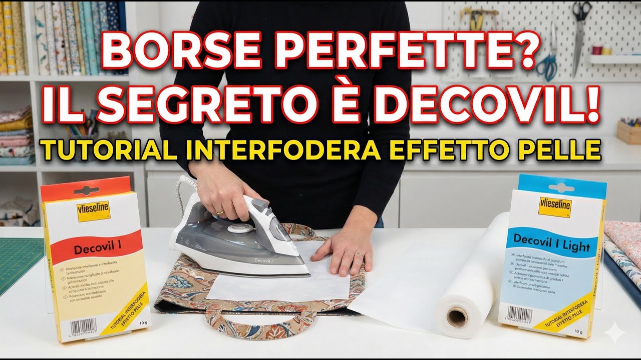 Decovil e Decovil Light interfodera stirabile con tocco simile a pelle per Borse e Accessori 👜✨