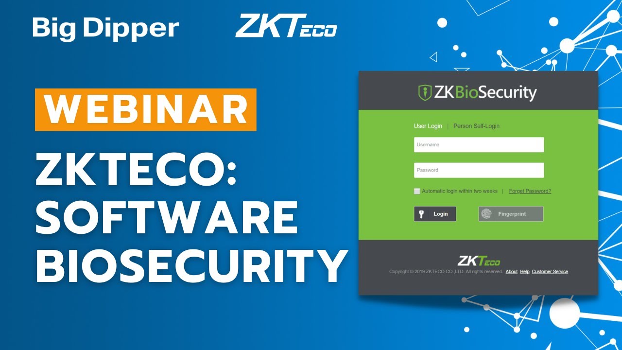 WEBINAR: ZKTeco - Software BioSecurity