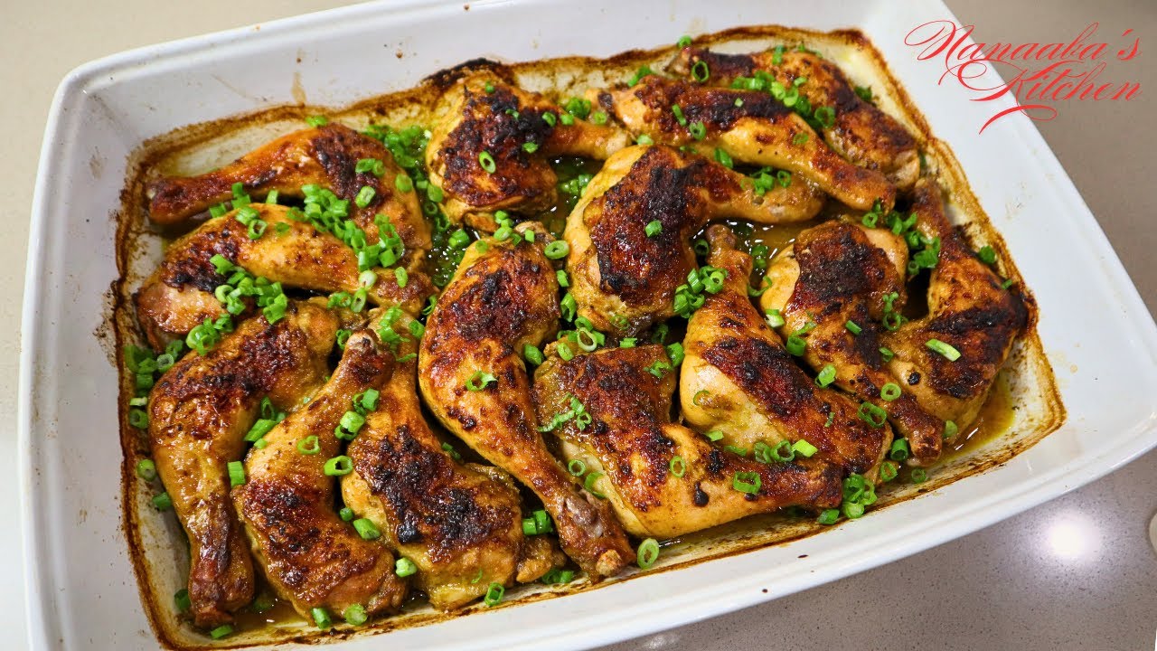 Cook Dinner with Me - Tasty Oven Baked Chicken &  Fluffy Garlic Turmeric Rice with mixed vegetables