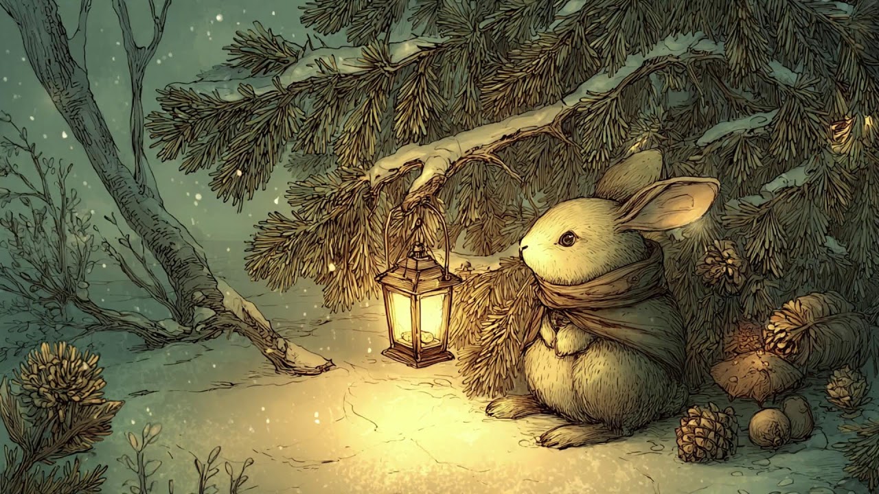 Quiet Winter Night Ambience | Celtic Forest Music for Sleep & Relax