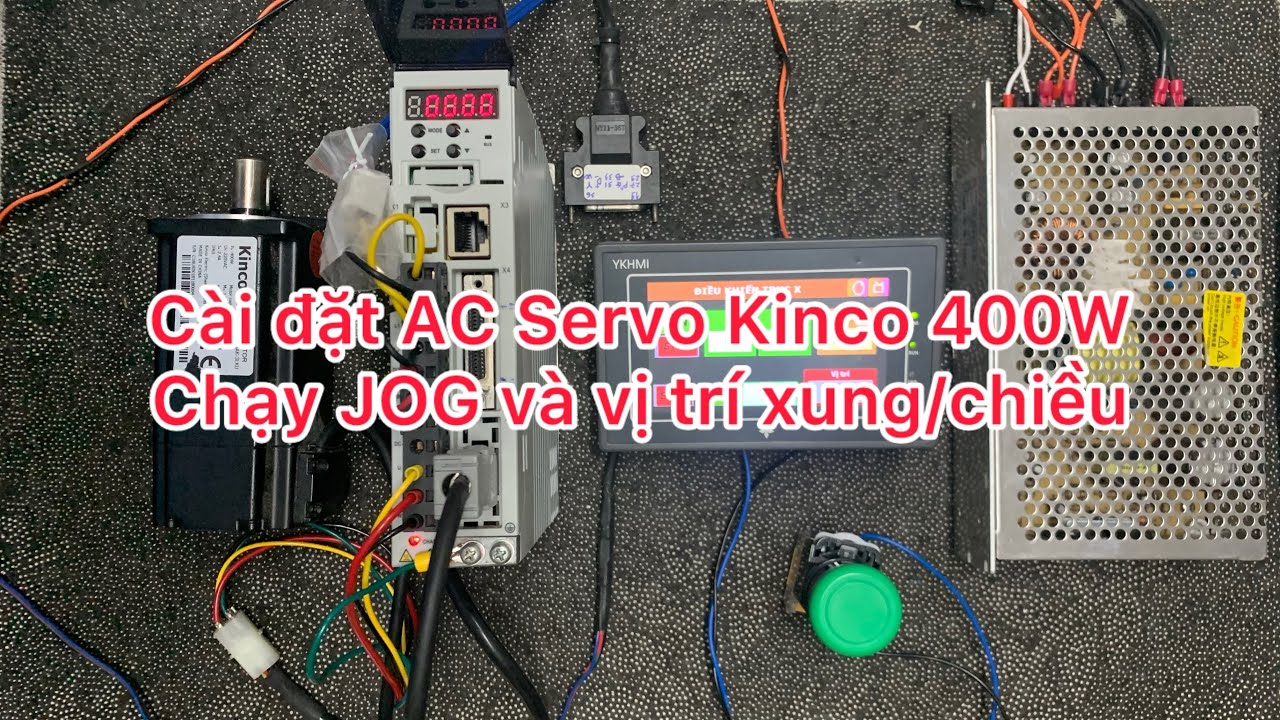 AC Servo Kinco 400W driver CD423-AA-000 và motor SMC60S-0040-30MAK-3LKU