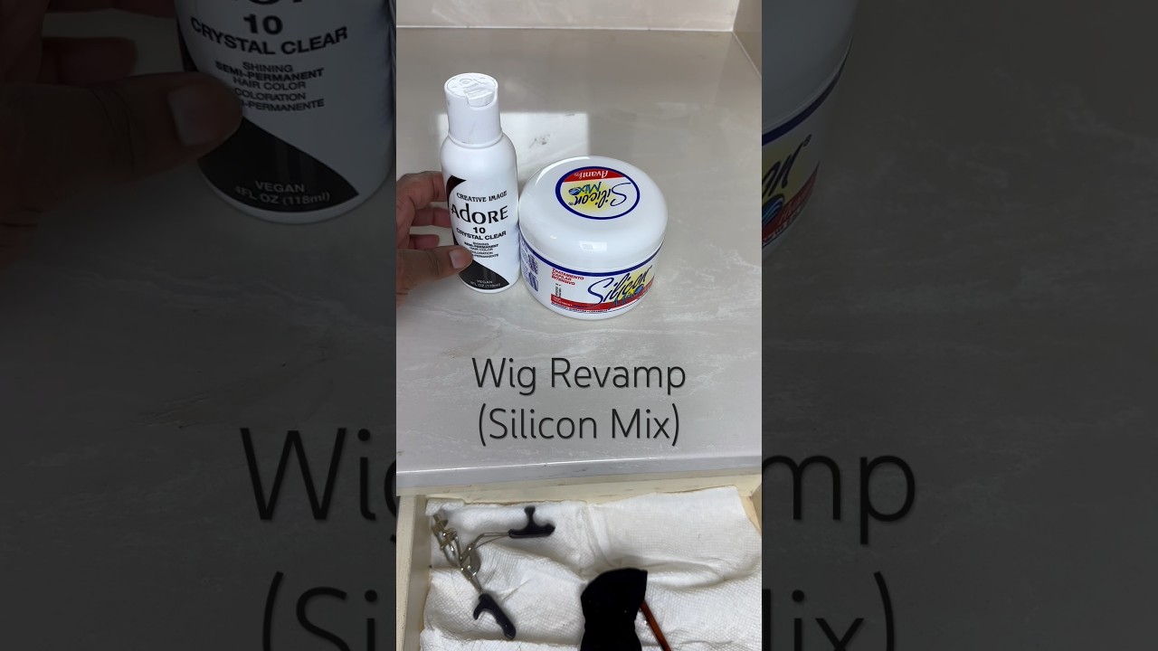 Wig Revive Silicon Mix #wigrevamp #wigrepair #wiginstall #silicon #wigs #hairtreatment #haircare