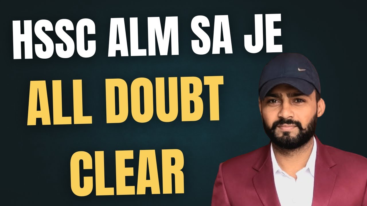 HSSC ALM SA JE /ALL DOUBT  clear / qualification related and other / liven /jald #electrician #alm