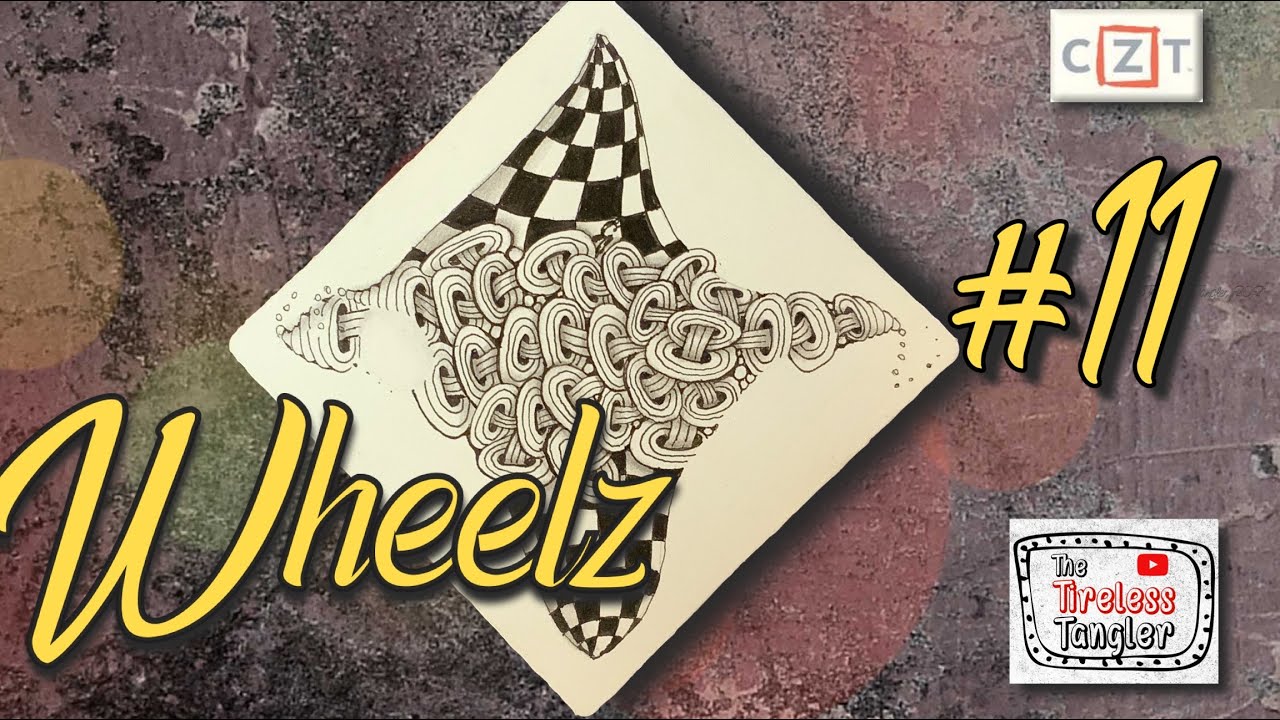 WHEELZ || 100 Days of Zentangle ® 2021 || Day 11