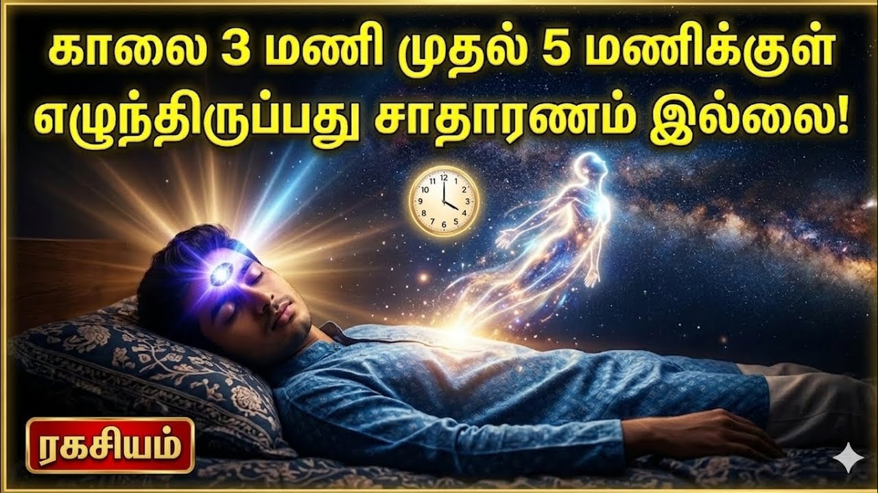 காலை 3 - 5 மணிக்குள் கண் விழிப்பவரா நீங்கள்? இது சாதாரணமில்லை! ரகசியம் இதுதான்! | Brahma Muhurta 