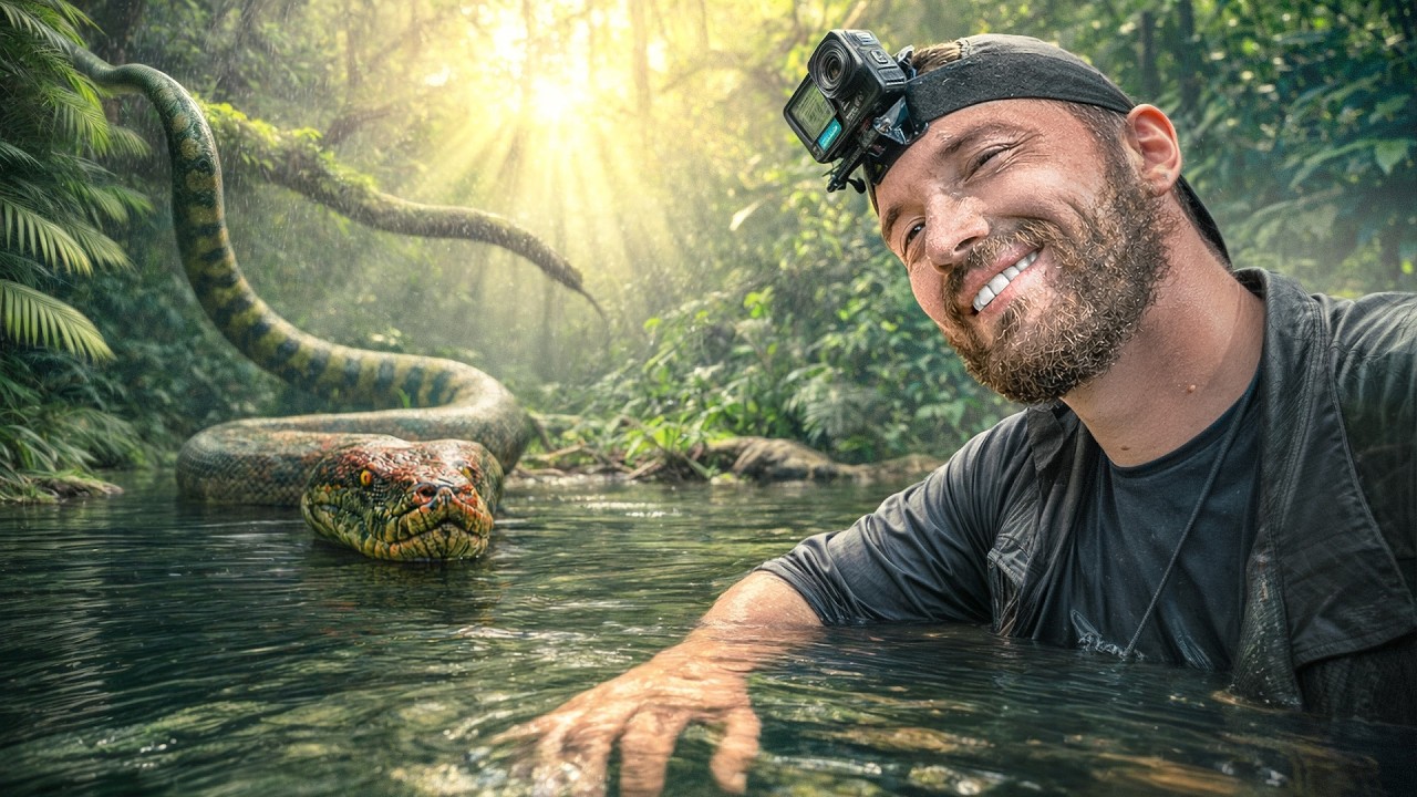 Nez à nez avec un ANACONDA GEANT en pleine Jungle ( Enfin !!! ) 1/2