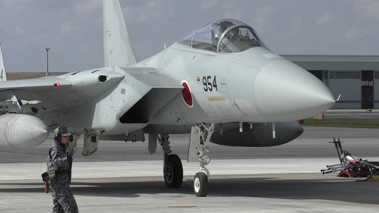 【F-15】 近代化改修機  耳をつんざく エンジンスタート 美ら島エアーフェスタ2016 那覇基地航空祭 2016.12.11 Japan Air Self-Defense Force F-15MJ