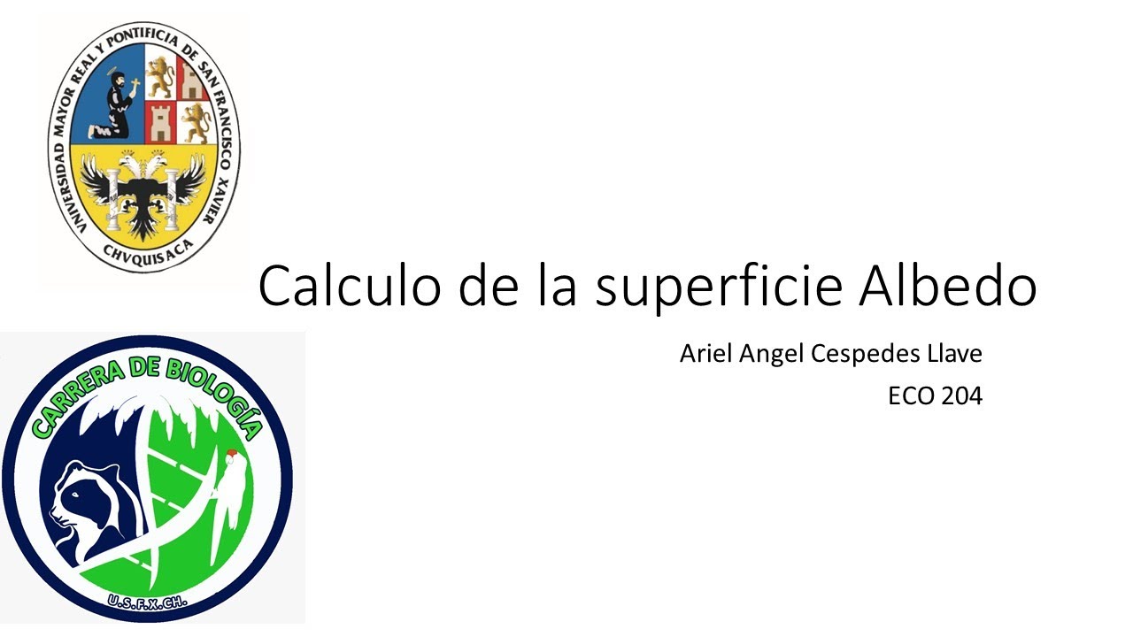 Calculo de la superficie Albedo