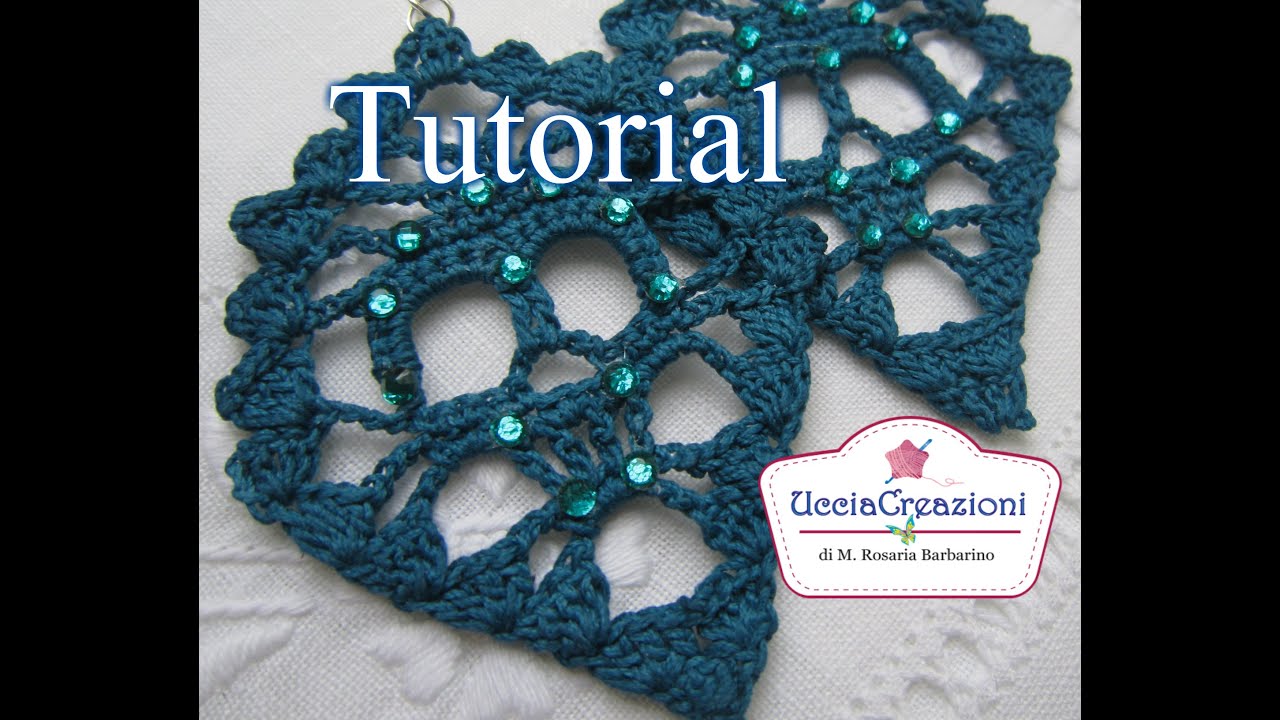 Tutorial 16. *Orecchini Teschio all ' Uncinetto Halloween * . How to Crochet Skull Earrings
