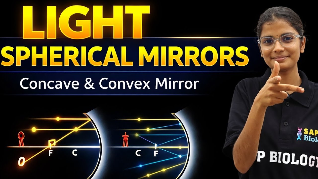 Spherical Mirrors (Concave & Convex) | Class 10 Physics | Light Chapter Lecture 4 | CBSE 2026-27