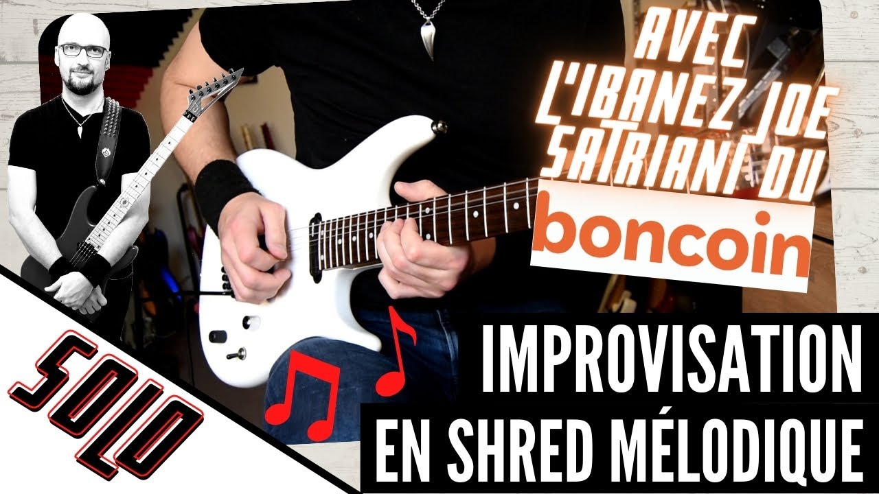 Improvisation en solo SHRED mélodique avec l'Ibanez Joe Satriani du Bon Coin