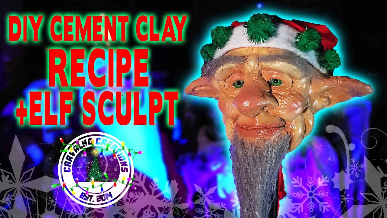 DIY Cement Clay Recipe and Elf Sculpt