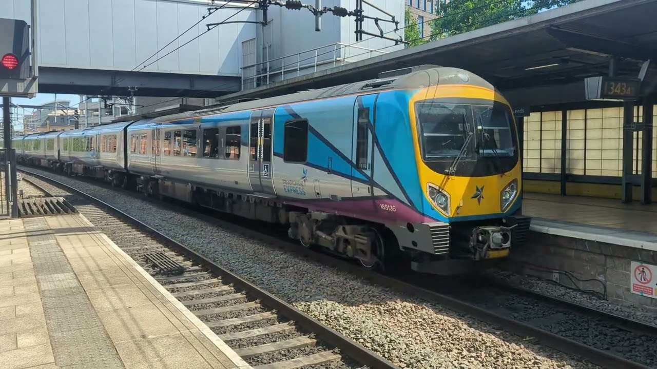 Double TPE class 185 arriving at Leeds (19/07/24)
