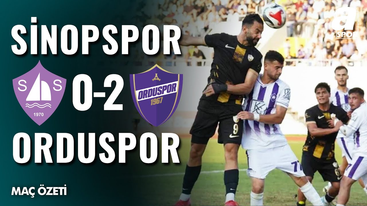 Sinopspor 0-2 Orduspor | MAÇ ÖZETİ | Ziraat Türkiye Kupası 1.Tur Maçı | 03.09.2025