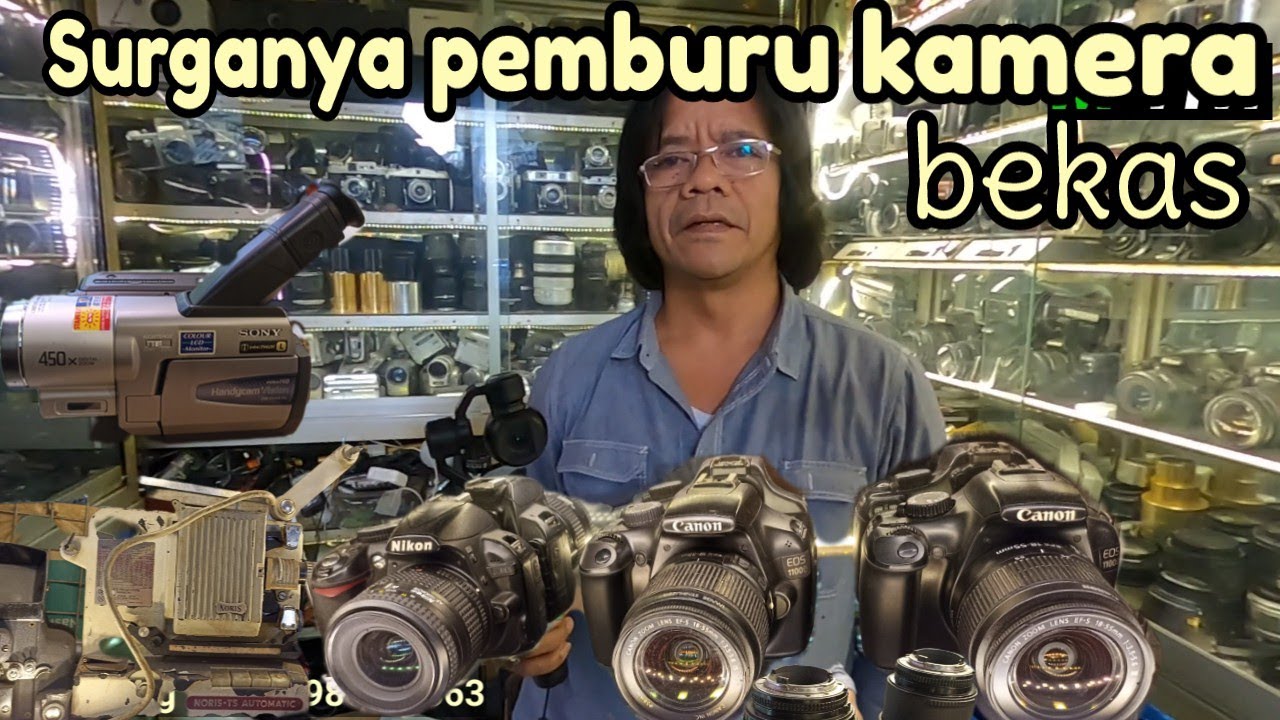 Pusatnya kamera bekas di pasar loak poncol jakarta