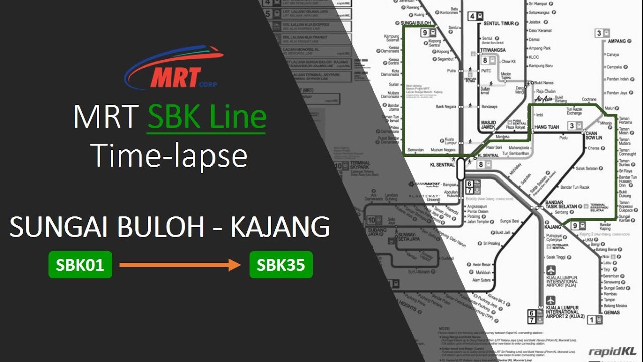 [MRTCorp] MRT Sungai Buloh-Kajang Line Timelapse
