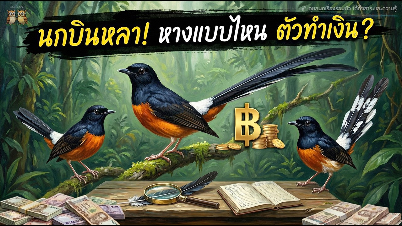 อย่าเพิ่งซื้อนกบินหลาดง ถ้ายังไม่ได้ดูคลิปนี้! เจาะลึก หางสั้น หางยาว หางดอก ตัวไหนทำเงิน?