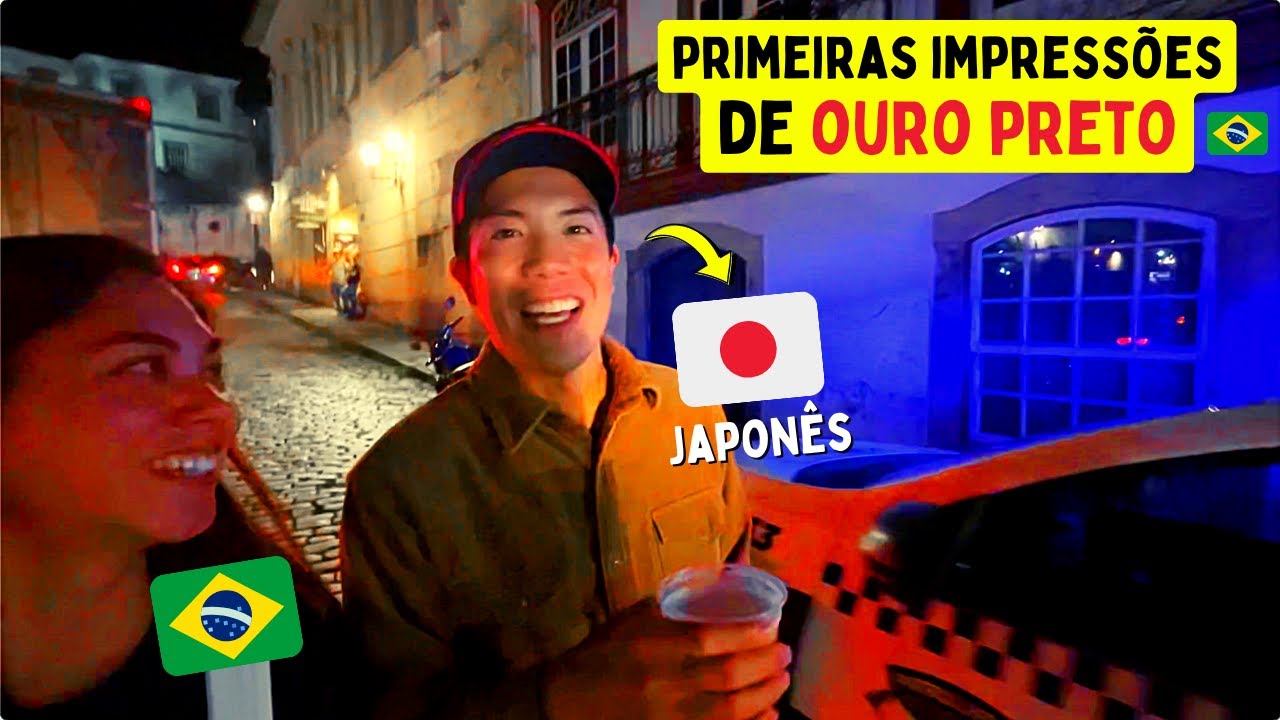 Japonês conhecendo Ouro Preto pela primeira vez