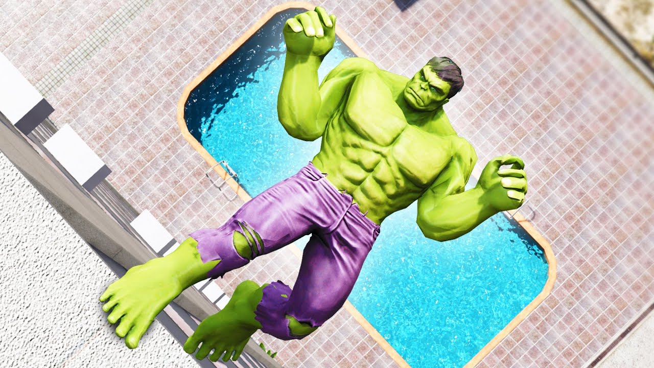 GTA 5 Ragdolls HULK Jumps/Fails (Euphoria Physics) #103