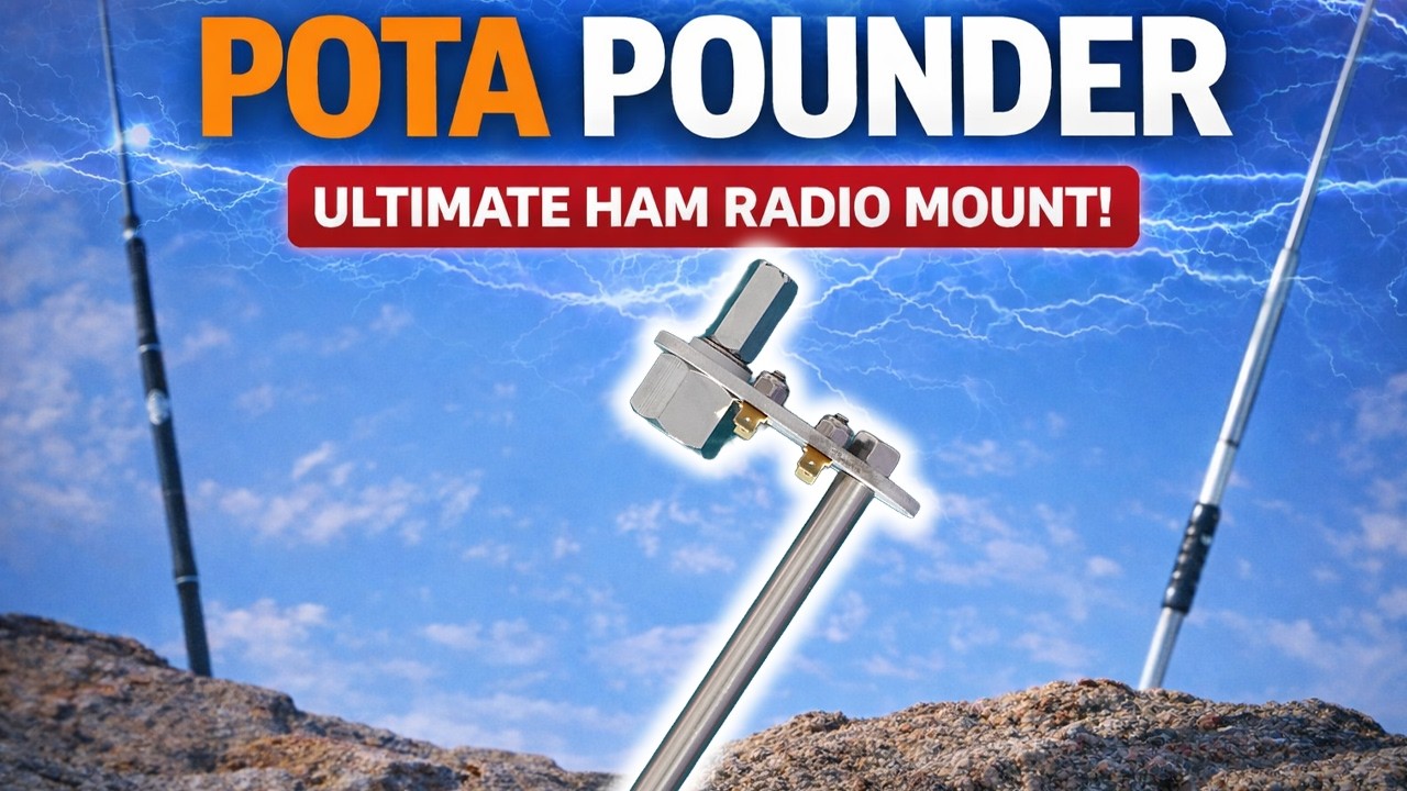 Easy, Quick Portable HF Ham Radio Antenna Mount! GET POUNDED!