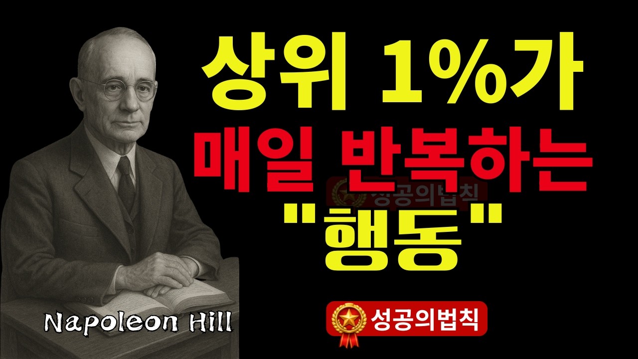 성공한 사람들은 절대 빼먹지 않는 하루 루틴  | 나폴레온 힐