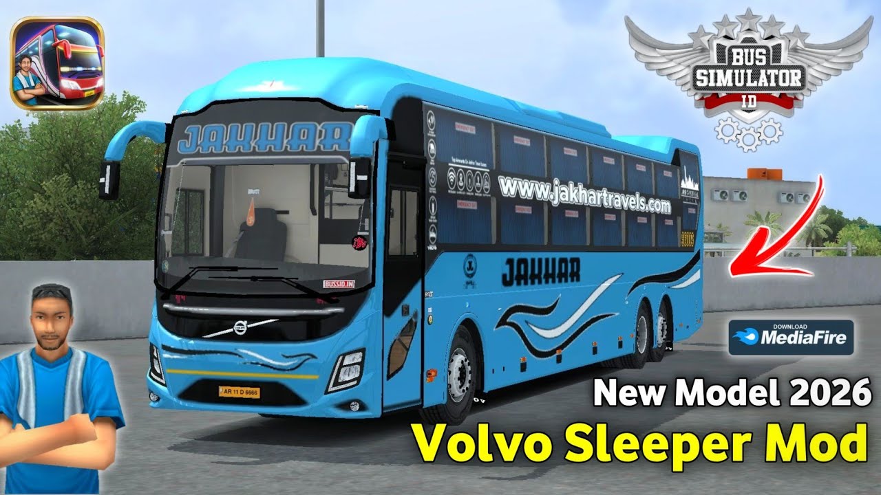 How To Add Volvo 9600s Mod in Bus Simulator indonesia | 2026 Volvo Sleeper Bus Mod  