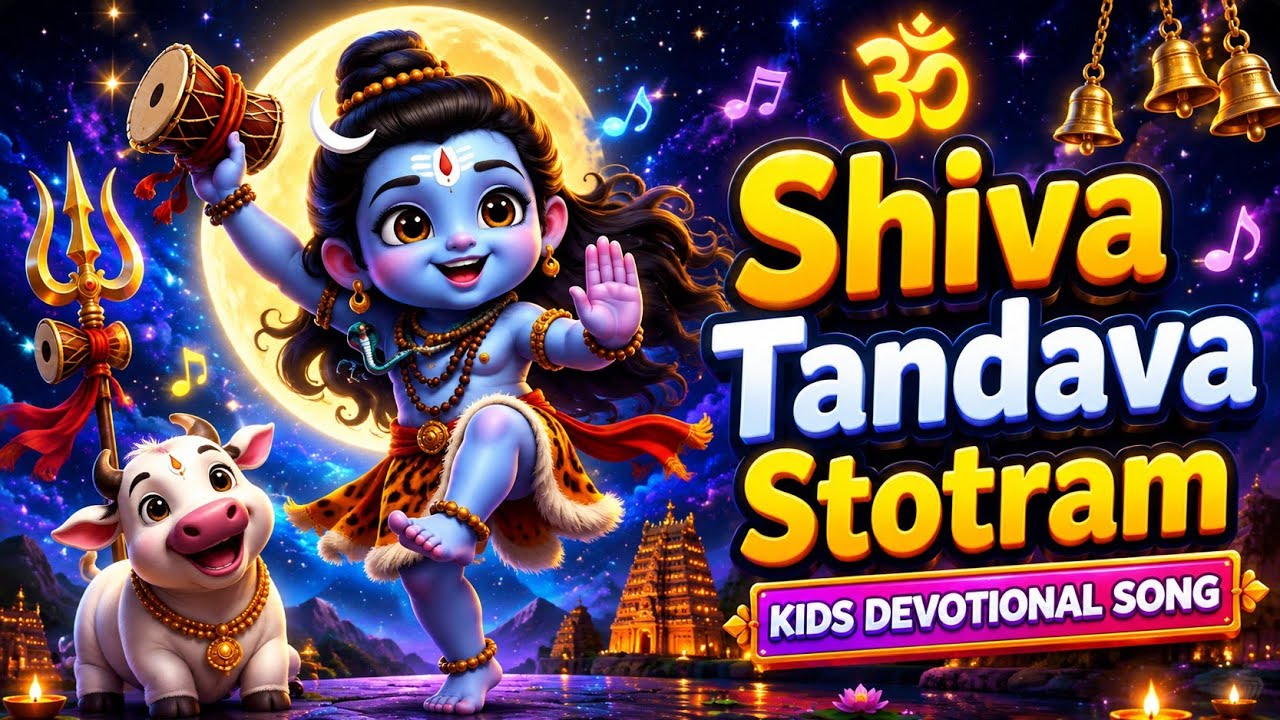 Shiva Tandava Stotram | Powerful Lord Shiva Song for Kids | Telugu Devotional | BP Kids 