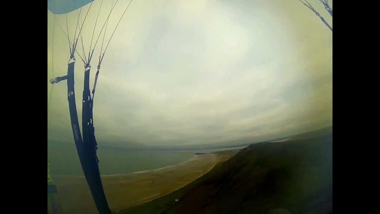 Paragliding Rhossili HD, on my new ozone mojo 4