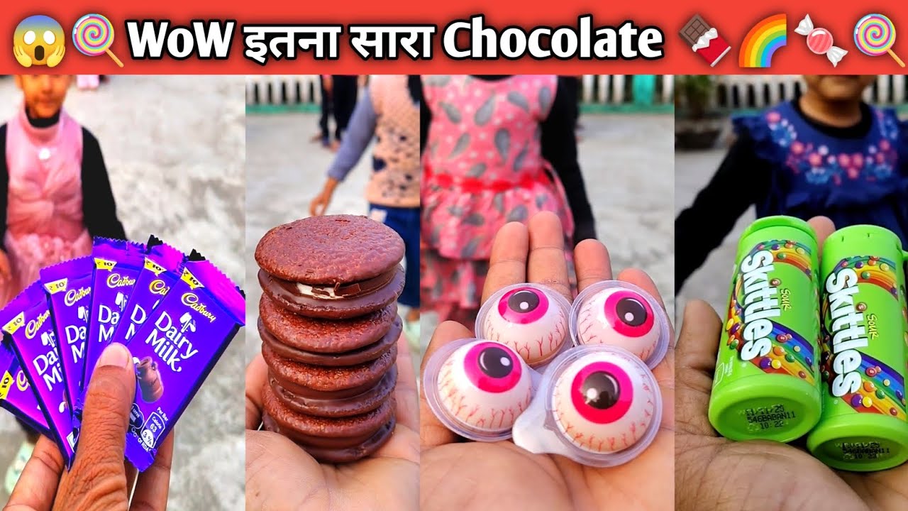 WoW इतना सारा Chocolate 🍫🌈🍬🍭 | Chocolate video | little Vashvi 