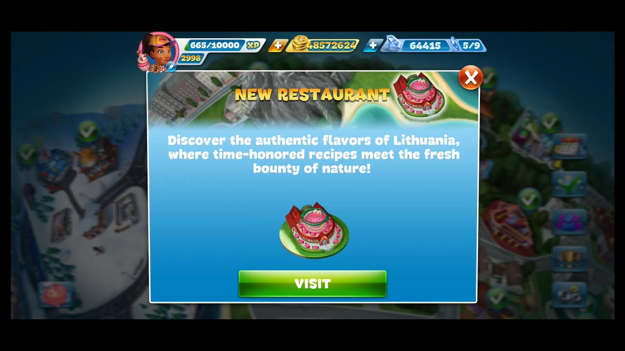 Cooking Fever - Vilnius Manor Introduction