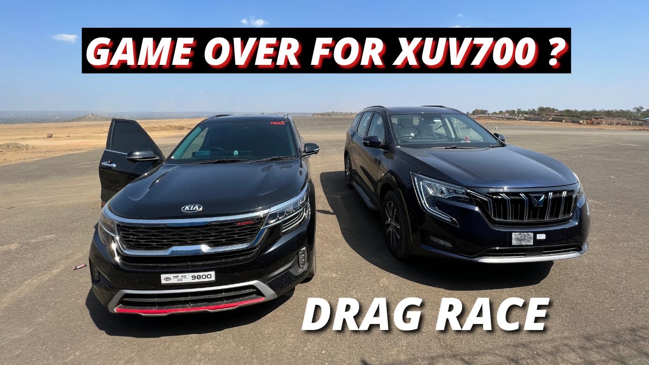 DRAG RACE : XUV700 vs KIA SELTOS | INDIAN vs KOREAN | sorry xuv700 fans  #mahindra#xuv700#kia#seltos
