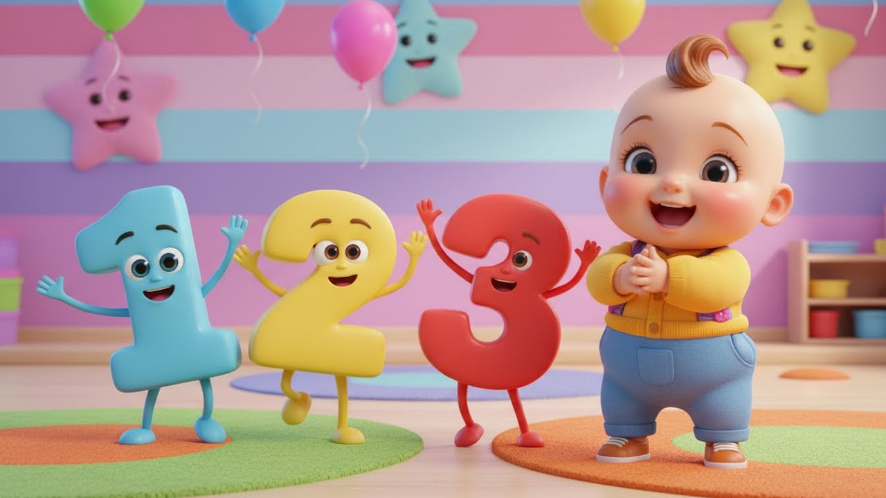 Big and Small Numbers Counting Song | kids nursery rhymes | Baby Song, Learn Numbers for Toddlers 🔢