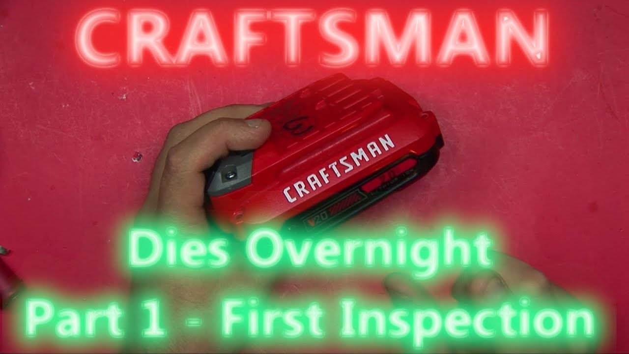 Аккумулятор Craftsman v20 2ah теряет заряд за ночь — Часть 1